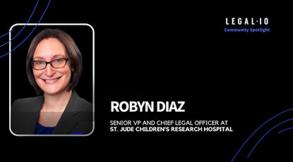 Community Spotlight: Robyn Diaz, Senior Vice President and Chief Legal Officer at St. Jude Children's Research Hospital